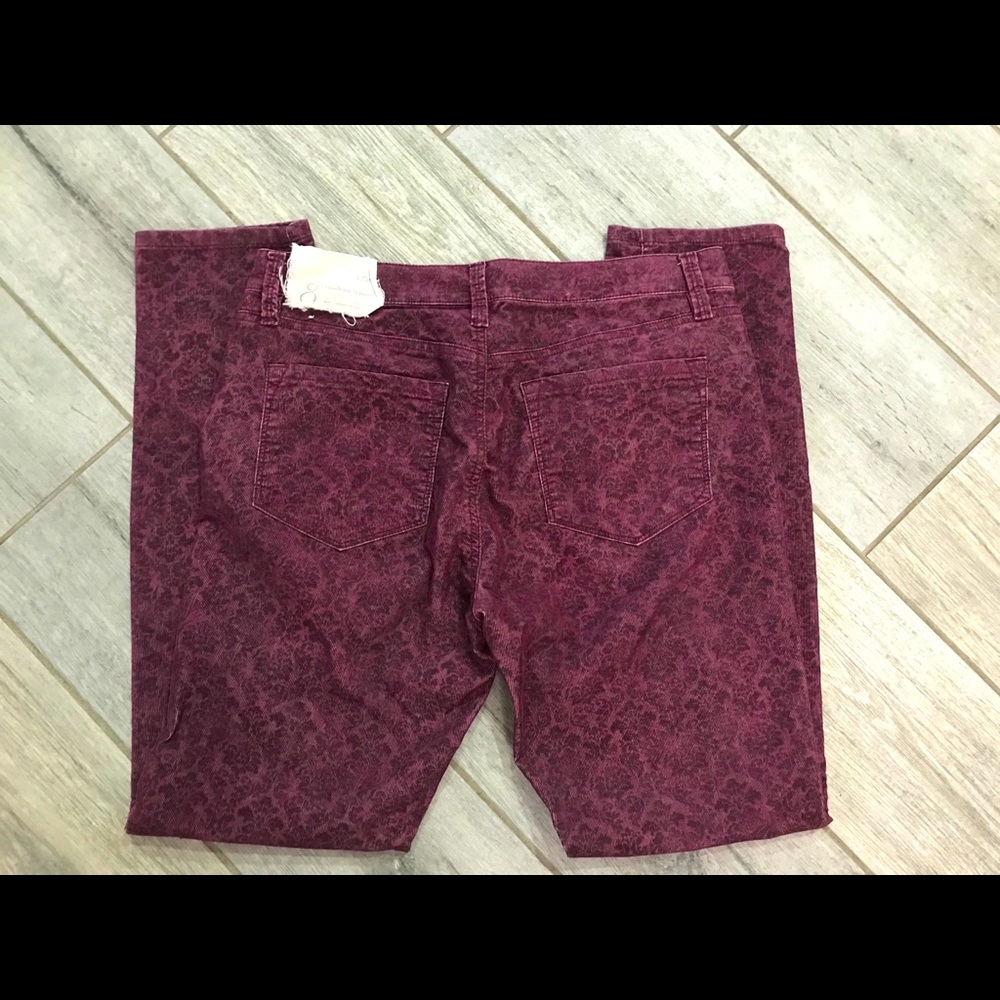 Ann Taylor Loft Corduroy Pants, Burgandy 28/8